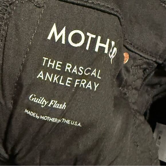 MOTHER High Waisted Looker Ankle Fray Jeans in Guilty Flash Wash Gold- Size 26 - Picture 7 of 9